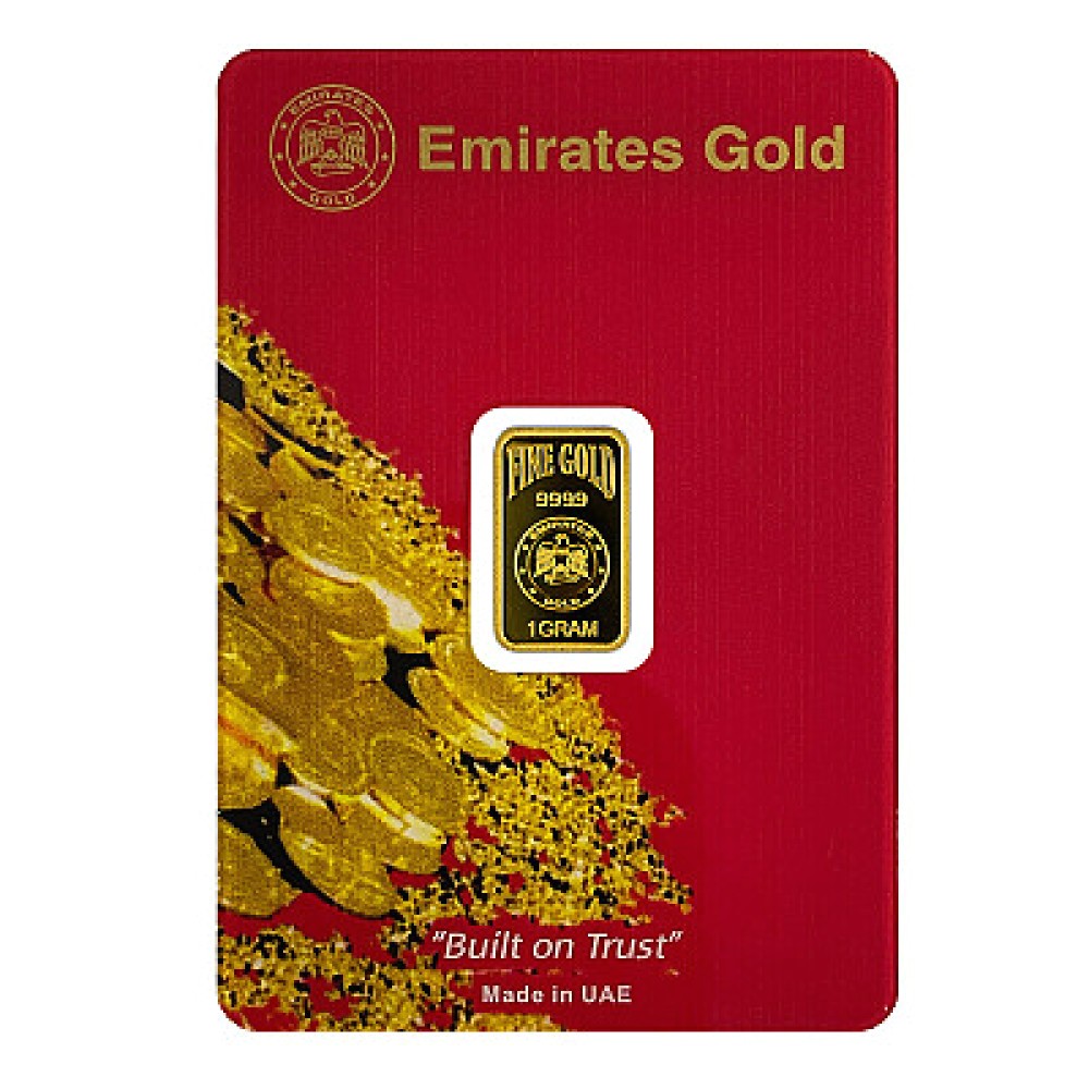 1 gram Fine Gold Bar  999.9 - Emirates Gold