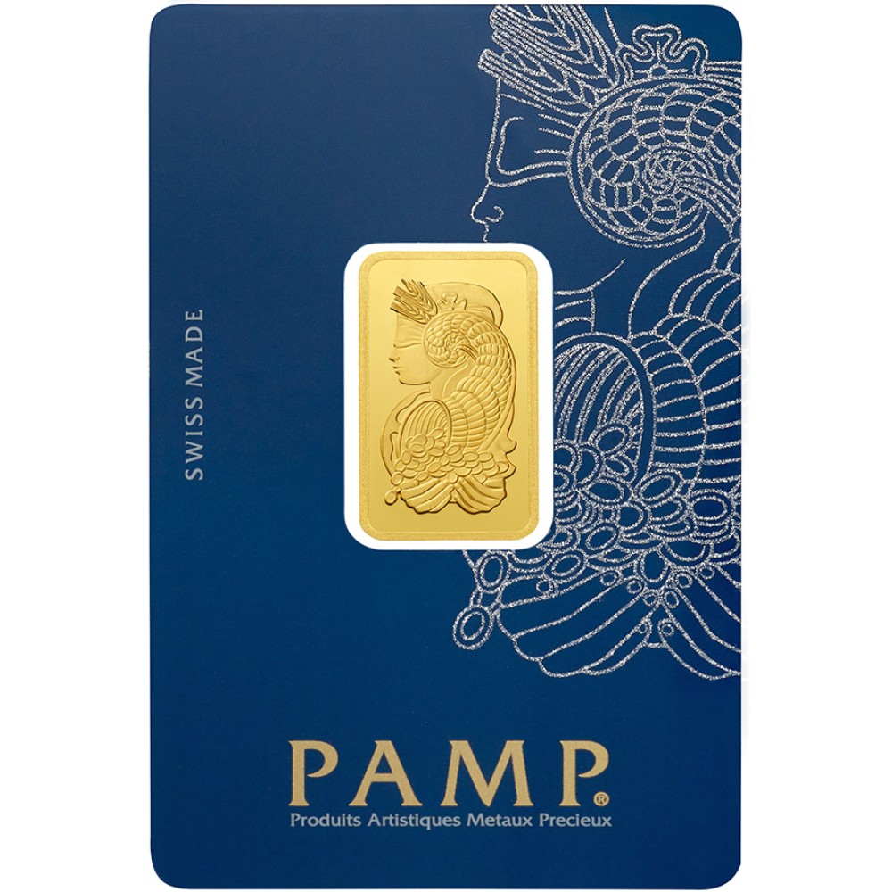 10 gram Fine Gold Bar 999.9 - PAMP Suisse Lady Fortuna Veriscan